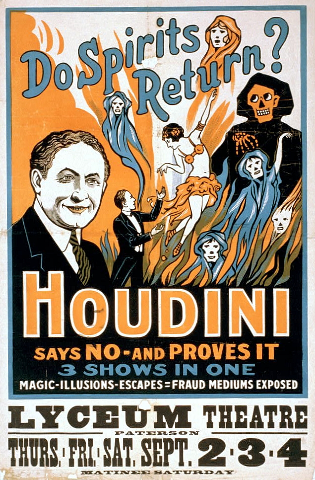houdini_as_ghostbuster_performance_poster